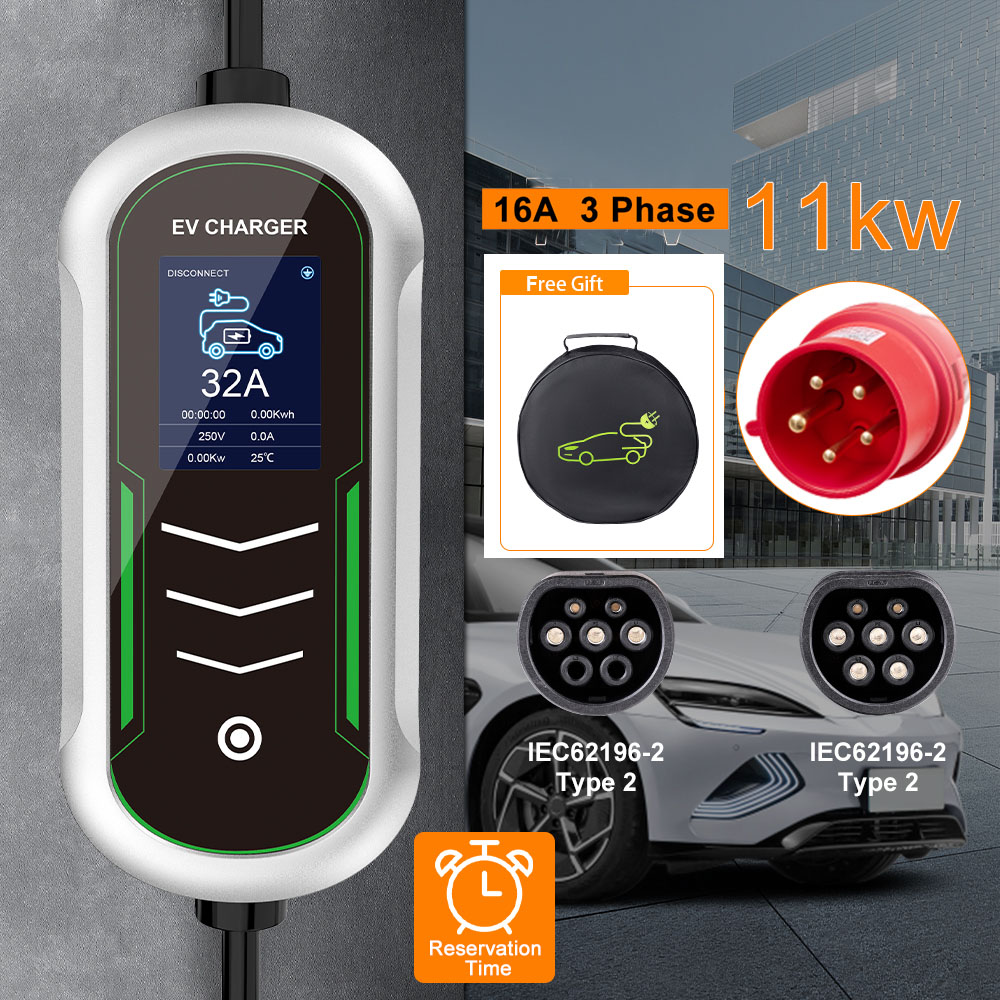 Type 2 Portable Ev Charger 11Kw Cee - Ładowarka przenośna IPENGEN 11kW EV Typ