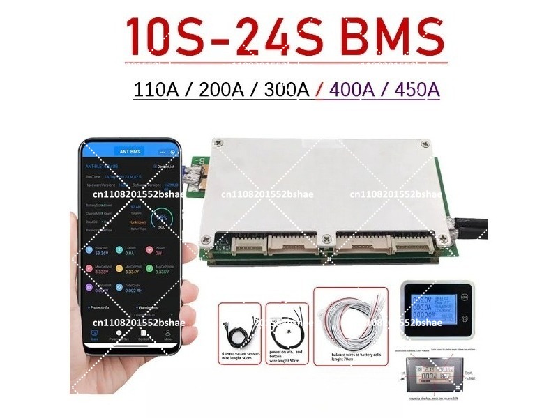 Smart Bms 24S 200A Bluetooth Lifepo4 - Inteligentna płytka zabezpieczająca baterie Smart Bluetooth