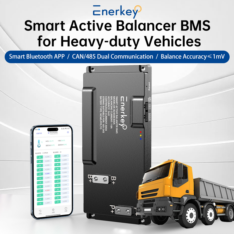 Smart Bms 24S 200A Bluetooth Lifepo4 - Enerkey Smart BMS 16S-24S 200A 250A