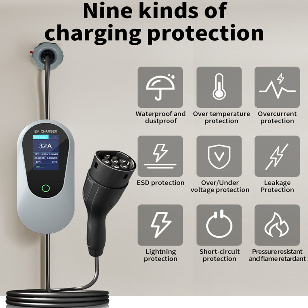 Ev Charger Type 2 22Kw 32A 3 Phase - Przenośna ładowarka do samochodów elektrycznych typu