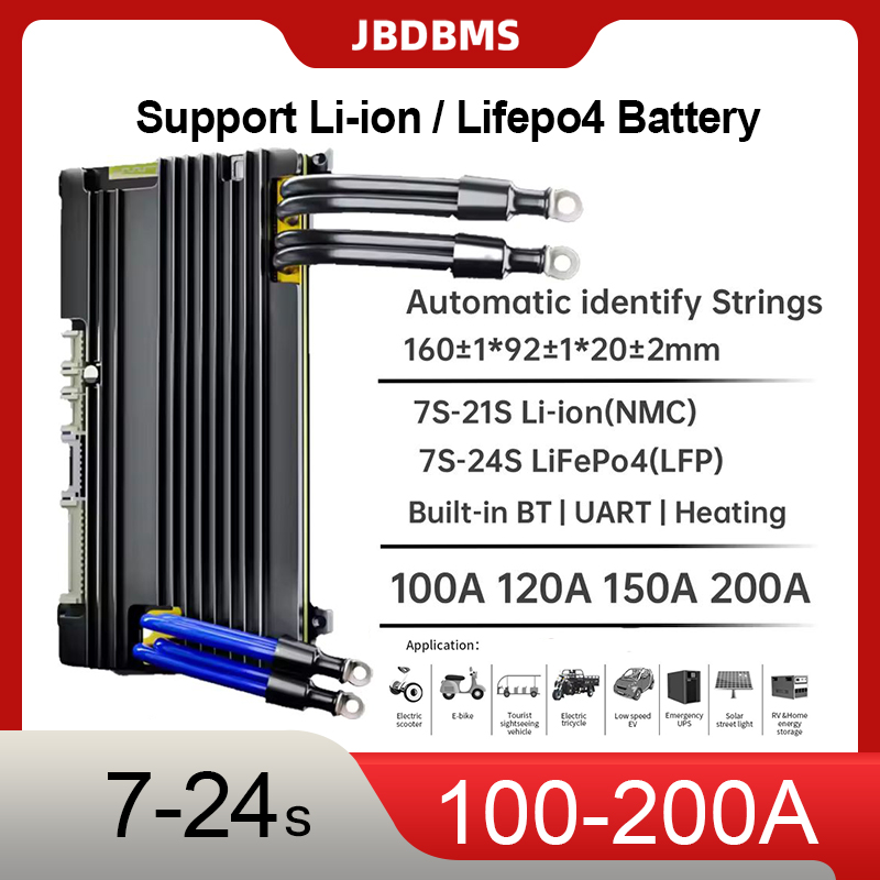 Smart Bms 24S 200A Bluetooth Lifepo4 - JBD BMS 16S 48V Lifepo4 200A