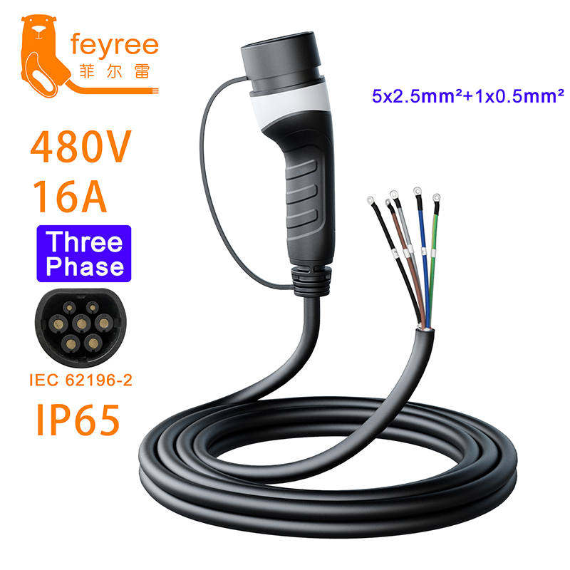 Ev Charger Type 2 22Kw 32A 3 Phase - Feyree 3-fazowy kabel do ładowania pojazdów