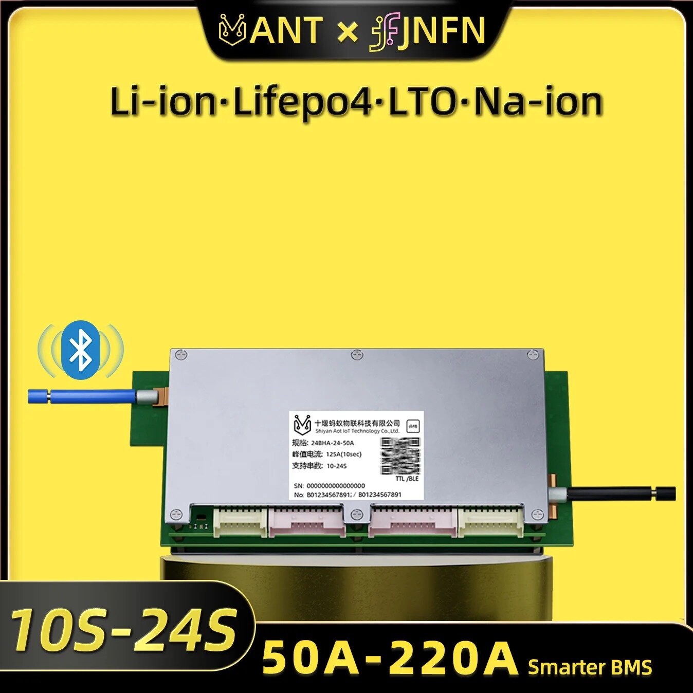Smart Bms 24S 200A Bluetooth Lifepo4 - Płytka Zabezpieczająca Akumulator Ant Bluetooth BMS