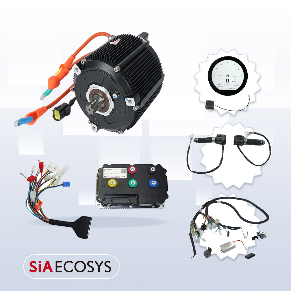 Mid Drive Motor Kit 72V 5000W - SiAECOSYS 5000W D133A-65 Zestawy silników elektrycznych
