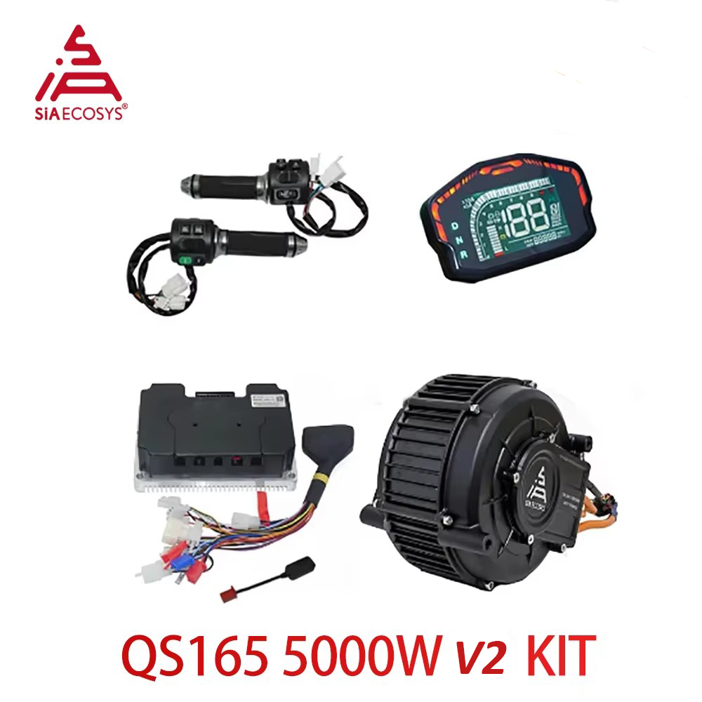 Zestaw silnika QS165 V2 5000W  – Mid Drive Motor Kit 72V 5000W recenzja i cena
