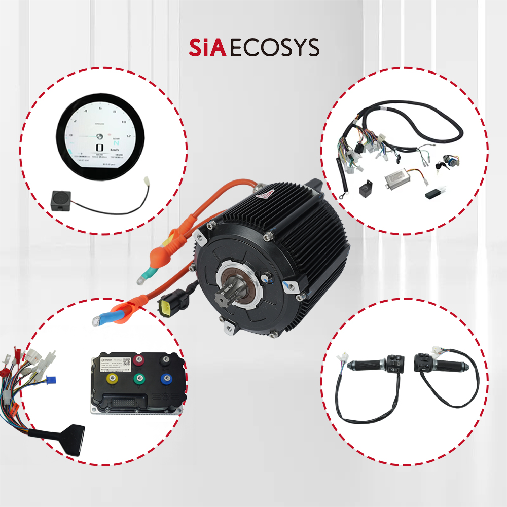 Zestaw silnika centralnego SiA – Mid Drive Motor Kit 72V 5000W recenzja i cena