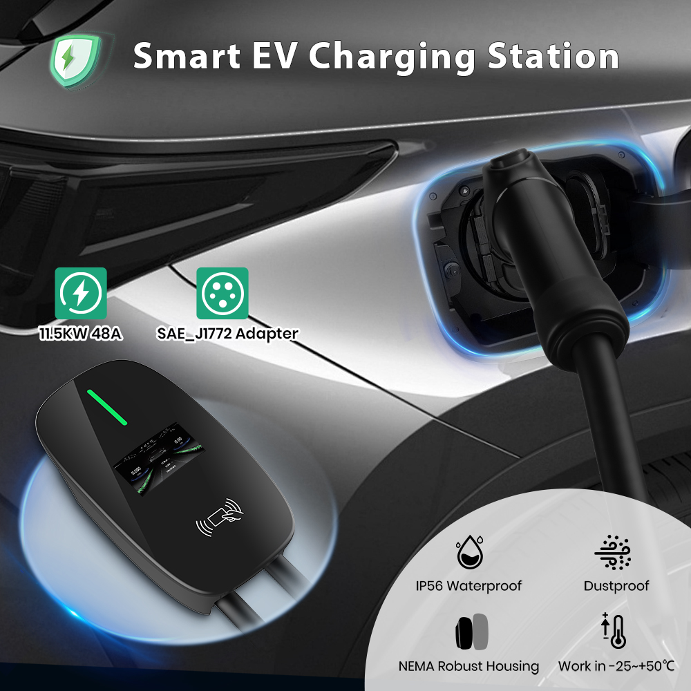 Ładowarka EV Junsun Level 2 48 – J1772 Evse 32A Level 2 Charger recenzja i cena