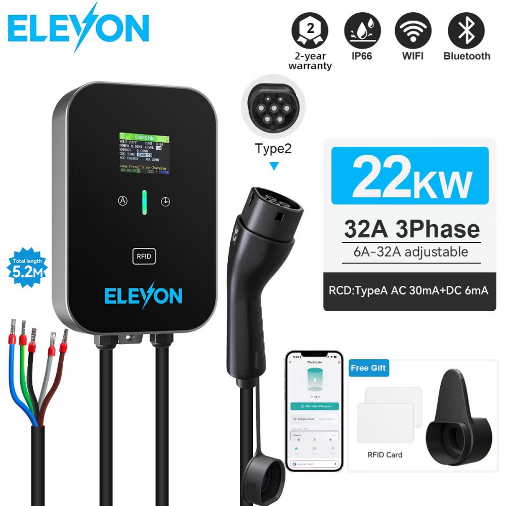 Stacja ładowania ELEVON EV 22K – Ev Charger Type 2 22Kw 32A 3 Phase recenzja i cena